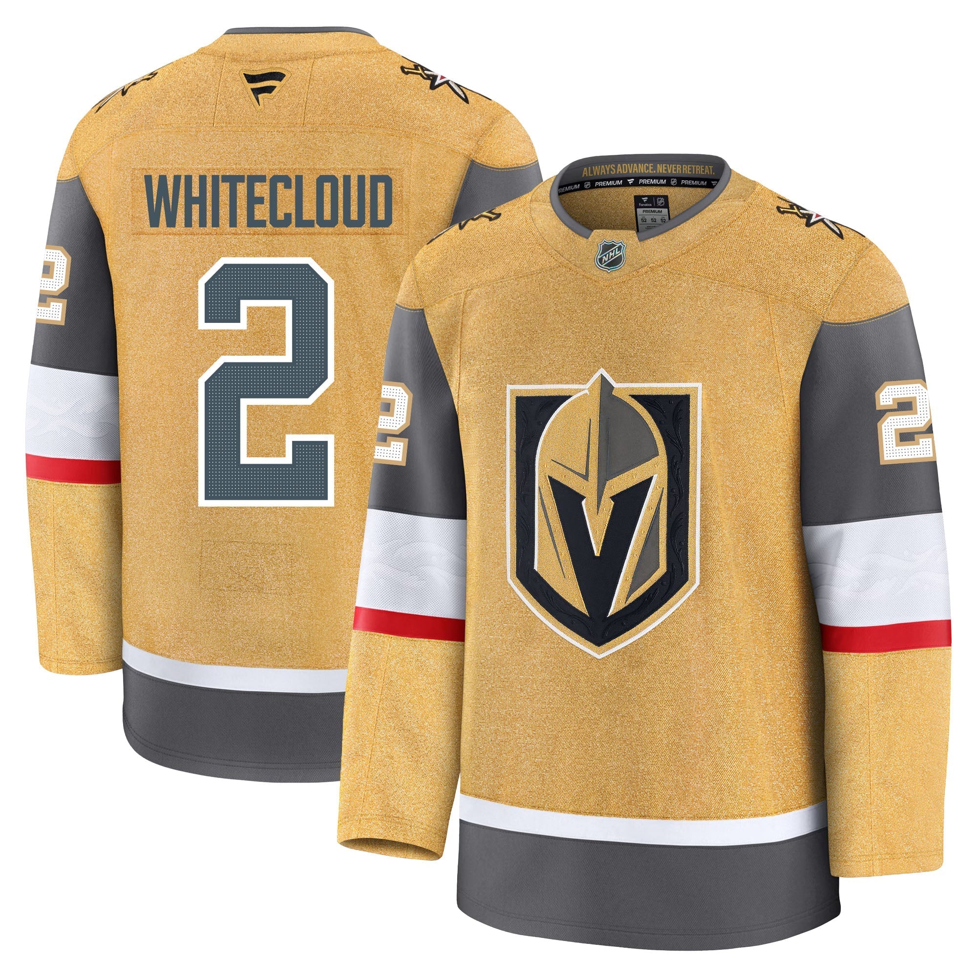 Zach Whitecloud Vegas Golden Knights Fanatics Premium Home Jersey